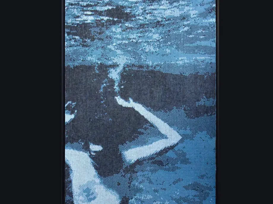 <em>Baumwolle Strickerei - 65 x 105 cm</em>