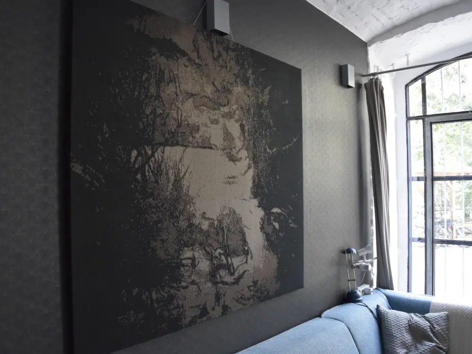 <em>Baumwolle Strickerei - 140 x 125 cm</em>