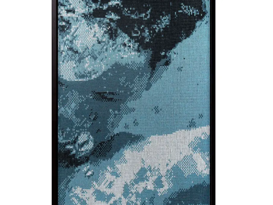 <em>Baumwolle / Stricktechnik 60 x 103  cm</em>