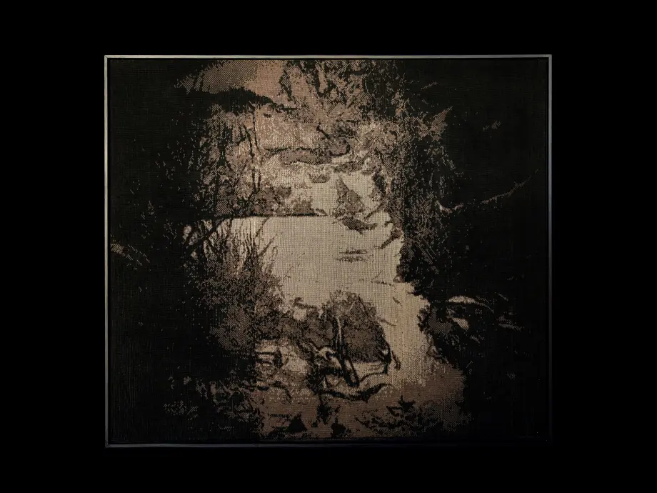 <em>Baumwolle Strickerei - 140 x 125 cm</em>