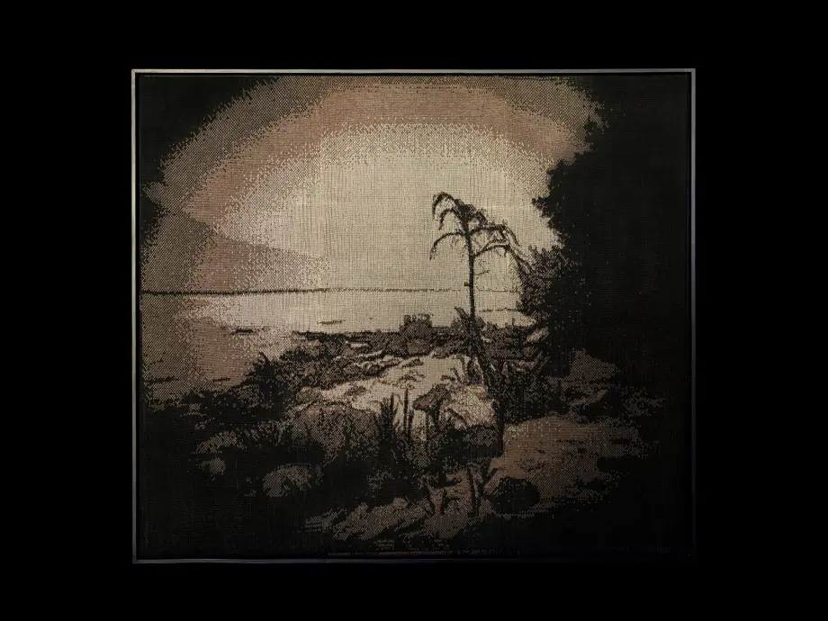 <em>Baumwolle Strickerei - 140 x 125 cm</em>