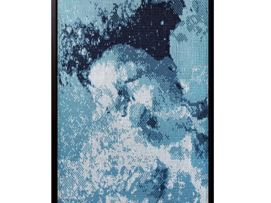 <em>Baumwolle / Stricktechnik 60 x 103  cm</em>