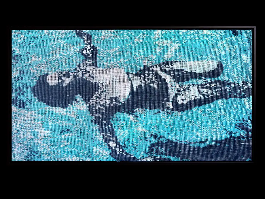 <em>Baumwolle Strickerei - 104 x 58 cm</em>